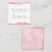 Carte d'information Mariage Pink Cotton Candy (Devant / Derrière)