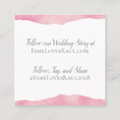 Carte d'information Mariage Pink Cotton Candy (Devant)