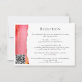 Carte d'information Mariage rose summery (Devant)