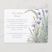 Carte d'information Mariage Serene Garden Herbs (Devant)