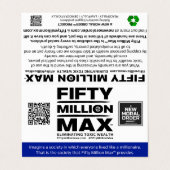 Carte d'information Max™ de 50 millions - pliée 1 (Extérieur déplié)