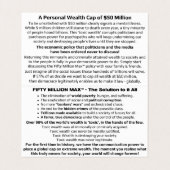 Carte d'information Max™ de 50 millions - pliée 1 (Intérieur déplié)