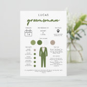 Carte d'information moderne pour les adultes (Debout devant)