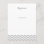 Carte d'information moderne Zigzag Motif et Bow (Dos)