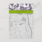 Carte d'information Monogram Lapis Purple Damask (Dos)