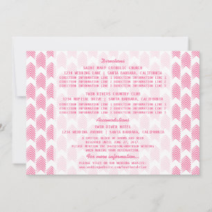 Carte d'information Pink Tribal Flèches