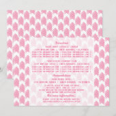 Carte d'information Pink Tribal Flèches (Devant / Derrière)
