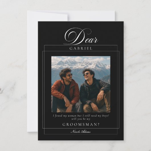 Carte d'information pour demande de témoin de mari (Devant)