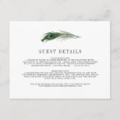 Carte d'information pour invité de mariage | Peaco (Devant)