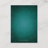 Carte d'information pour invités Teal & Teal Scrol (Dos)