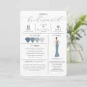 Carte d'information pour la mariée : Seras-tu ma d (Debout devant)