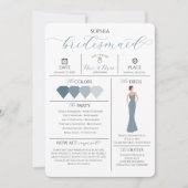 Carte d'information pour la mariée : Seras-tu ma d (Devant)