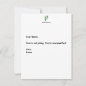 Carte d'information pour la Saint-Valentin Earlobe (Dos)