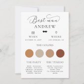 Carte d'information pour le témoin de mariage avec (Devant)