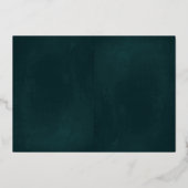 Carte d'information rose Gold Flower Emerald 2 Foi (Verso)