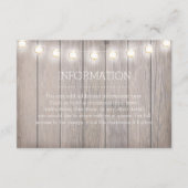 Carte d'information Rustic Lights (Devant)