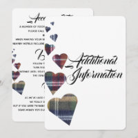 Carte d'information supplémentaire Tartan