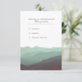 Carte d'information sur la montagne Watercolor (Debout devant)