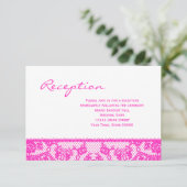 Carte d'information sur la réception en dentelle r (Debout devant)