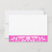 Carte d'information sur la réception en dentelle r (Dos)