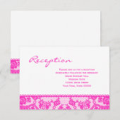 Carte d'information sur la réception en dentelle r (Devant / Derrière)