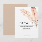 Carte d'information sur l'aquarelle (Devant / Derrière)