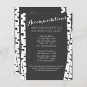 Carte d'information sur l'ardoise des bouleaux bla (Devant / Derrière)