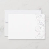 Carte d'information sur le bal masqué élégant roug (Dos)