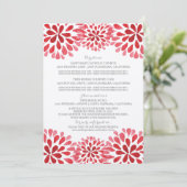 Carte d'information sur le chrysanthème à l'aquare (Debout devant)