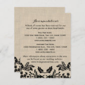 Carte d'information sur le jardin de campagne et l (Devant / Derrière)