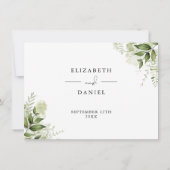 Carte d'information sur les détails de mariage flo (Dos)