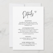 Carte d'information sur les détails du mariage min (Devant)