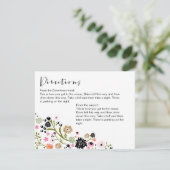 Carte d'information sur les directions florales Pr (Debout devant)