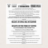 Carte d'information sur les droits de l'homme "No  (Extérieur déplié)