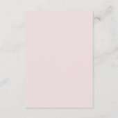 Carte d'information sur les fleurs d'aquarelle rom (Dos)