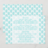 Carte d'information Turquoise Tribal Arrows (Devant / Derrière)