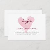 Carte d'informations client Watercolor (Devant / Derrière)