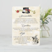 Carte d'informations complémentaires Alice au pays (Debout devant)