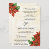 Carte d'informations complémentaires Poinsettia Vi (Devant / Derrière)