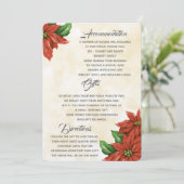 Carte d'informations complémentaires Poinsettia Vi (Debout devant)