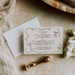 Carte d'informations sur le Mariage à main vintage<br><div class="desc">Ce modèle de carte de détails dessiné à la main avec de mignons éléments dessinés à la main et un appariement de polices sur le thème rétro. Modifiez tous les libellés et les couleurs pour que cette carte d'invitation s'adapte à votre style personnel   thème de l'événement.</div>