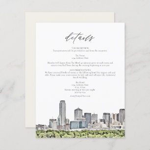 Carte d'informations sur le Mariage DALLAS Waterco