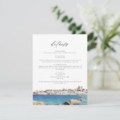 Carte d'informations sur le Mariage de voyage PARO (Debout devant)