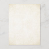 Carte d'informations sur le Mariage Gold Parties s (Dos)