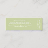 Carte d'ingrédient de jasmin (Devant)