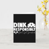 Carte Dink de manière responsable ne vous faites pas écr (Fleur jaune)