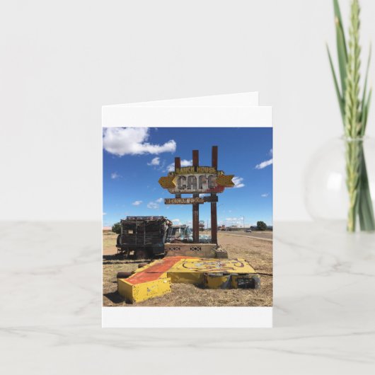 Carte dinner in tucumcari notecard (blanches inside) (Devant)