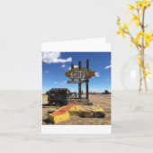 Carte dinner in tucumcari notecard (blanches inside) (Fleur jaune)