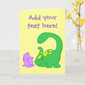 Carte Dino Friends (Fleur jaune)