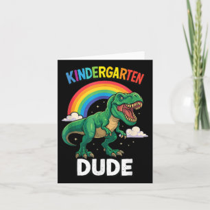 Carte Dino Kindergarten Anniversaire Troisième Dinosaure